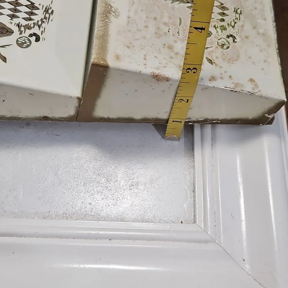 Vintage White and Gold Wall Organizer
